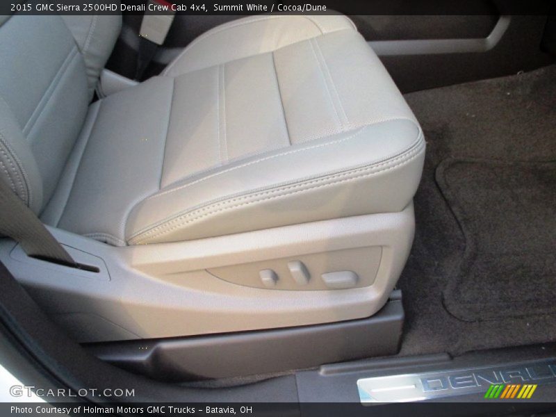 Summit White / Cocoa/Dune 2015 GMC Sierra 2500HD Denali Crew Cab 4x4