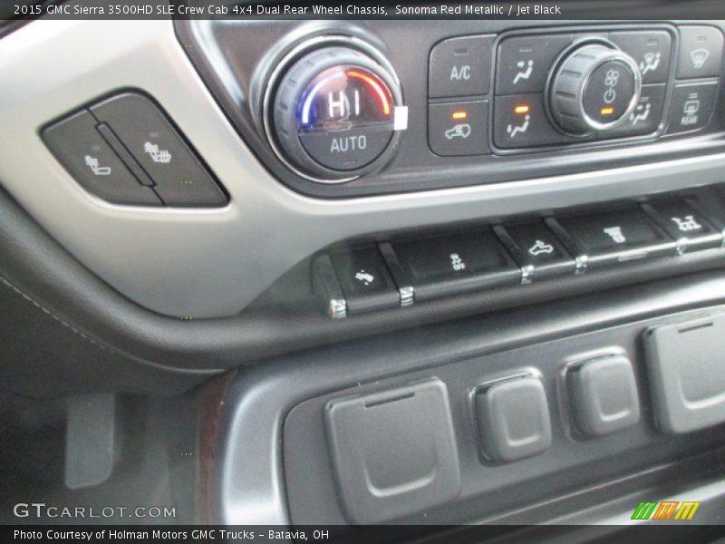 Sonoma Red Metallic / Jet Black 2015 GMC Sierra 3500HD SLE Crew Cab 4x4 Dual Rear Wheel Chassis