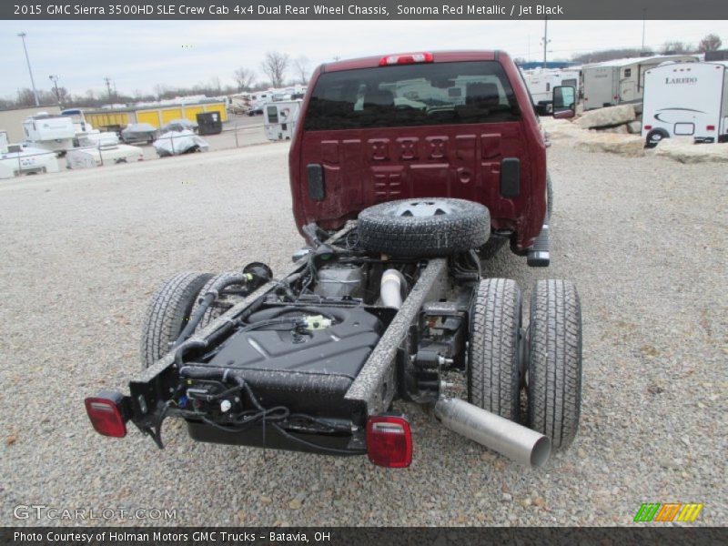 Sonoma Red Metallic / Jet Black 2015 GMC Sierra 3500HD SLE Crew Cab 4x4 Dual Rear Wheel Chassis