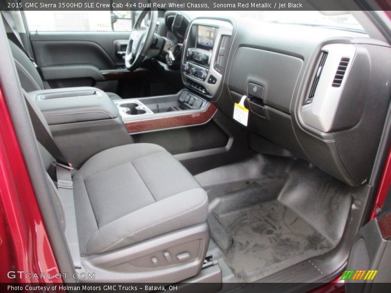Sonoma Red Metallic / Jet Black 2015 GMC Sierra 3500HD SLE Crew Cab 4x4 Dual Rear Wheel Chassis