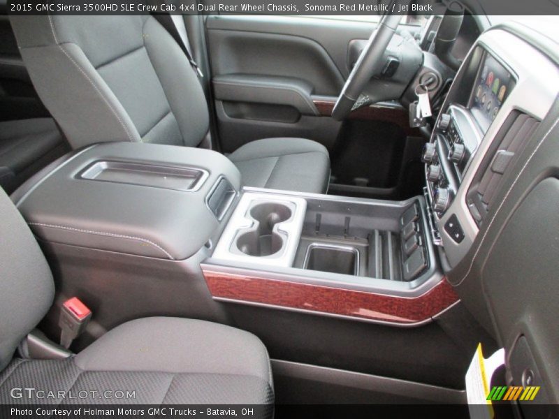 Sonoma Red Metallic / Jet Black 2015 GMC Sierra 3500HD SLE Crew Cab 4x4 Dual Rear Wheel Chassis