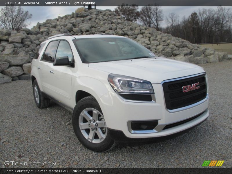 Summit White / Light Titanium 2015 GMC Acadia SLE