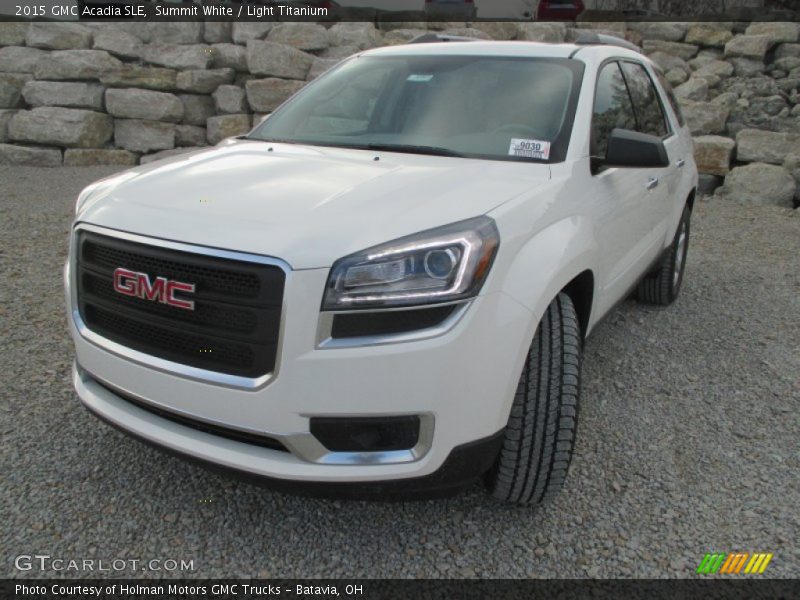 Summit White / Light Titanium 2015 GMC Acadia SLE