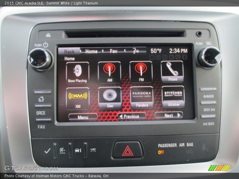 Summit White / Light Titanium 2015 GMC Acadia SLE