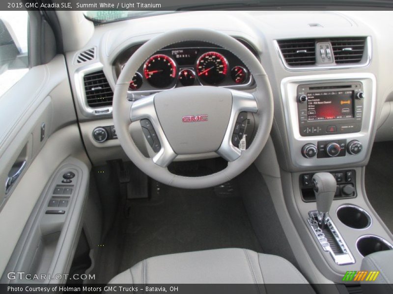 Summit White / Light Titanium 2015 GMC Acadia SLE