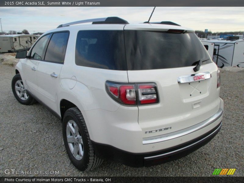 Summit White / Light Titanium 2015 GMC Acadia SLE