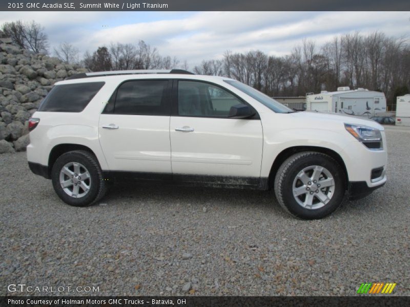 Summit White / Light Titanium 2015 GMC Acadia SLE