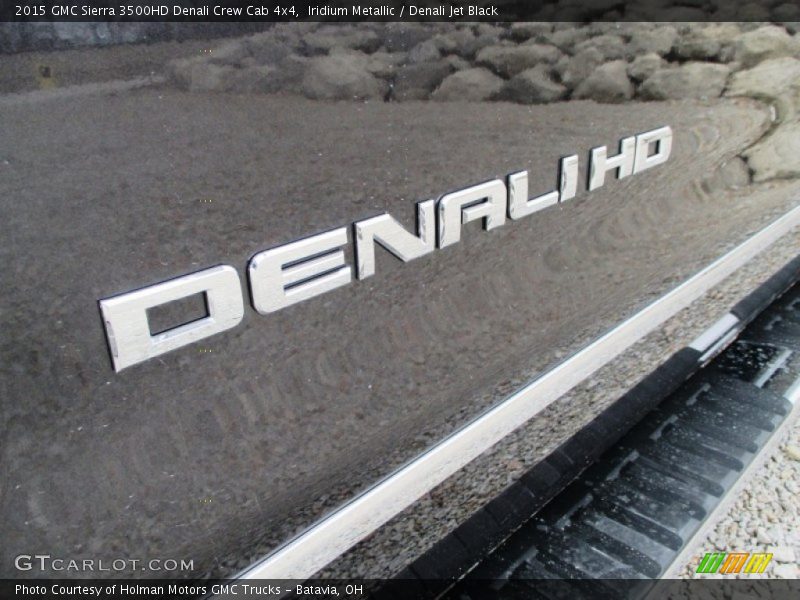 Iridium Metallic / Denali Jet Black 2015 GMC Sierra 3500HD Denali Crew Cab 4x4