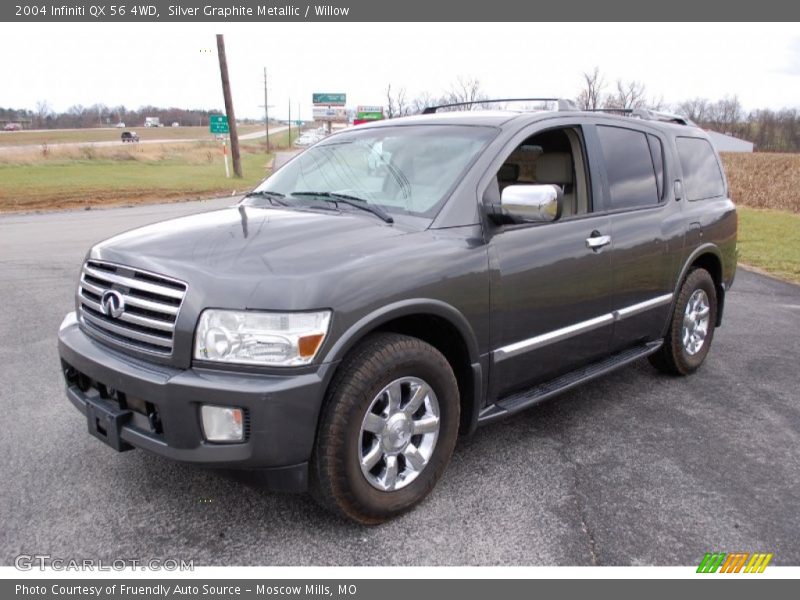 Silver Graphite Metallic / Willow 2004 Infiniti QX 56 4WD