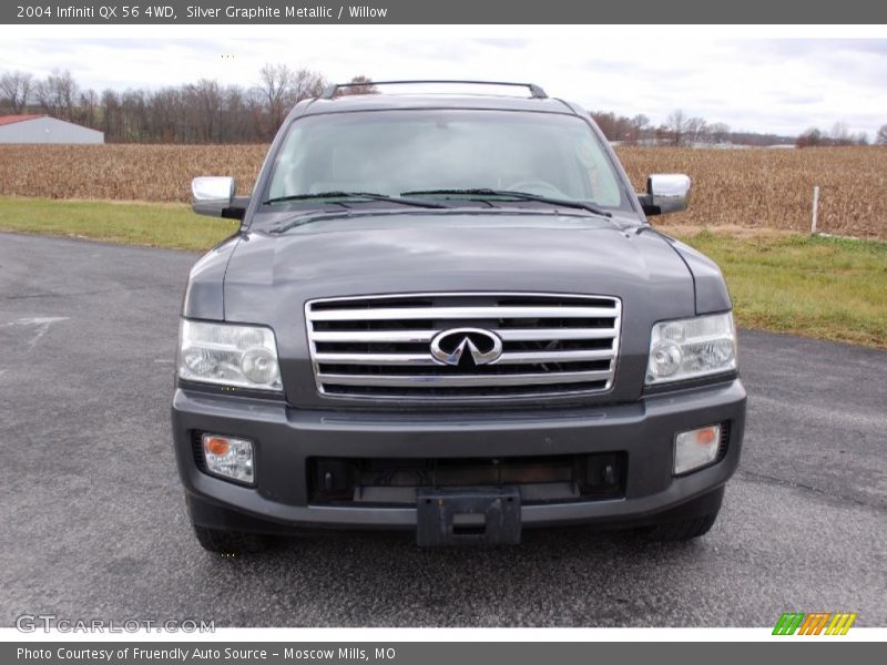 Silver Graphite Metallic / Willow 2004 Infiniti QX 56 4WD