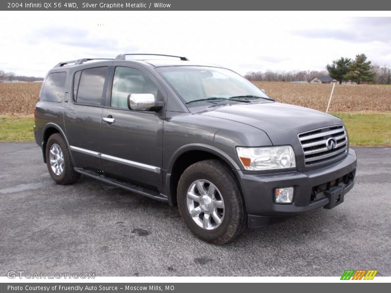 Silver Graphite Metallic / Willow 2004 Infiniti QX 56 4WD
