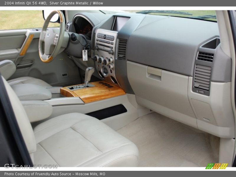 Silver Graphite Metallic / Willow 2004 Infiniti QX 56 4WD