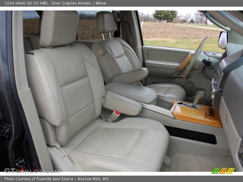 Silver Graphite Metallic / Willow 2004 Infiniti QX 56 4WD