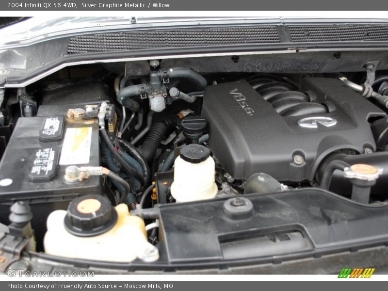 Silver Graphite Metallic / Willow 2004 Infiniti QX 56 4WD