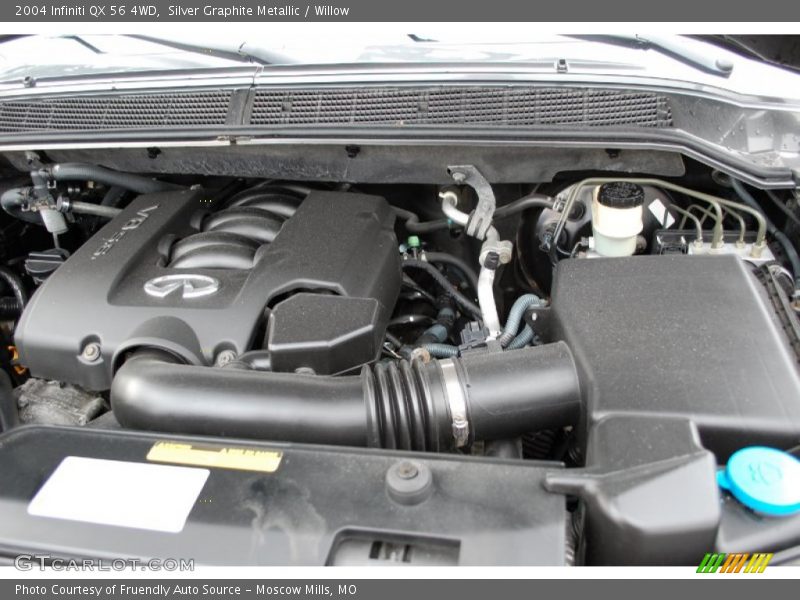 Silver Graphite Metallic / Willow 2004 Infiniti QX 56 4WD