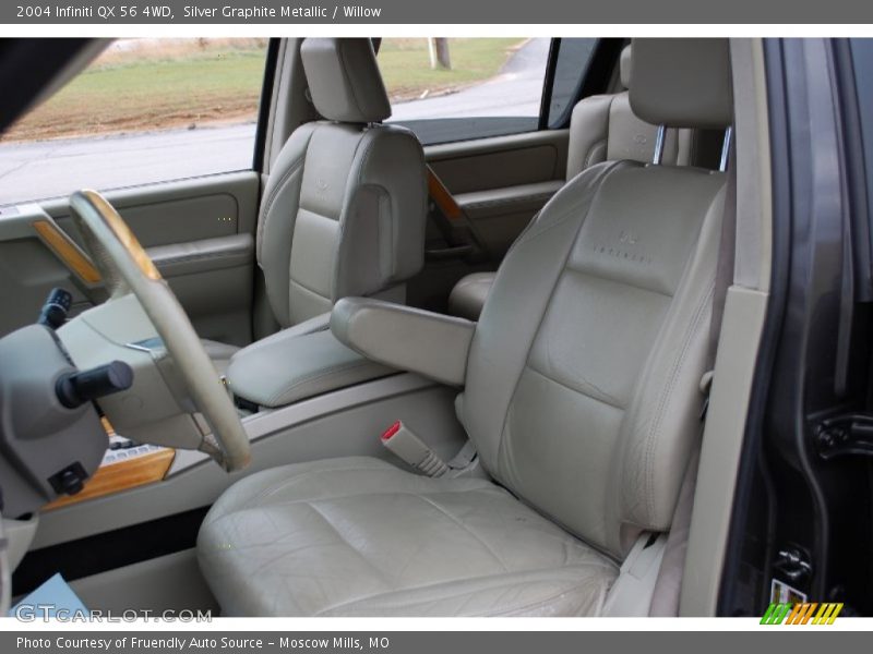 Silver Graphite Metallic / Willow 2004 Infiniti QX 56 4WD