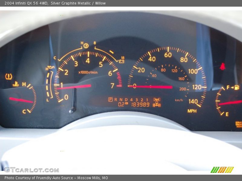 Silver Graphite Metallic / Willow 2004 Infiniti QX 56 4WD