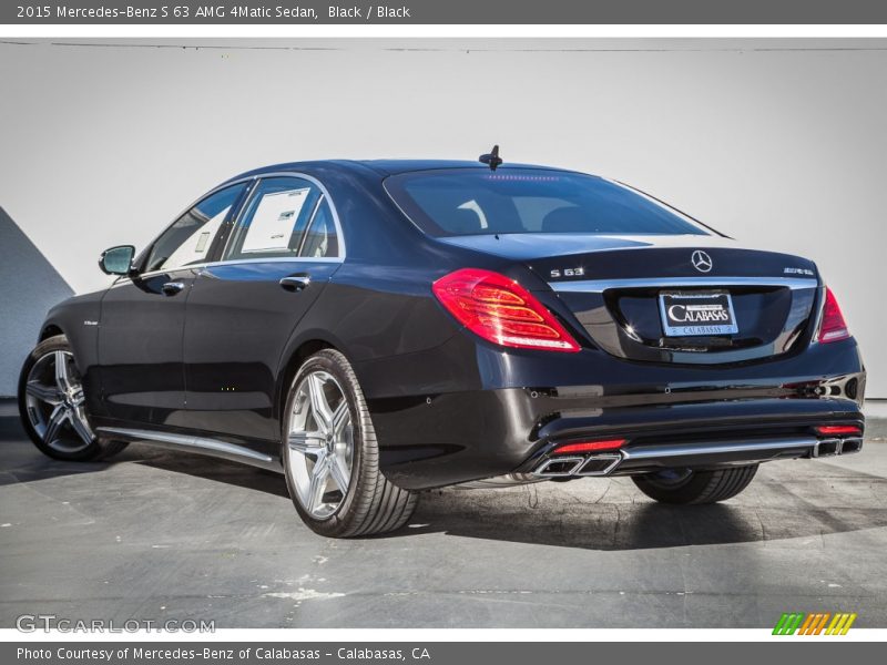 Black / Black 2015 Mercedes-Benz S 63 AMG 4Matic Sedan