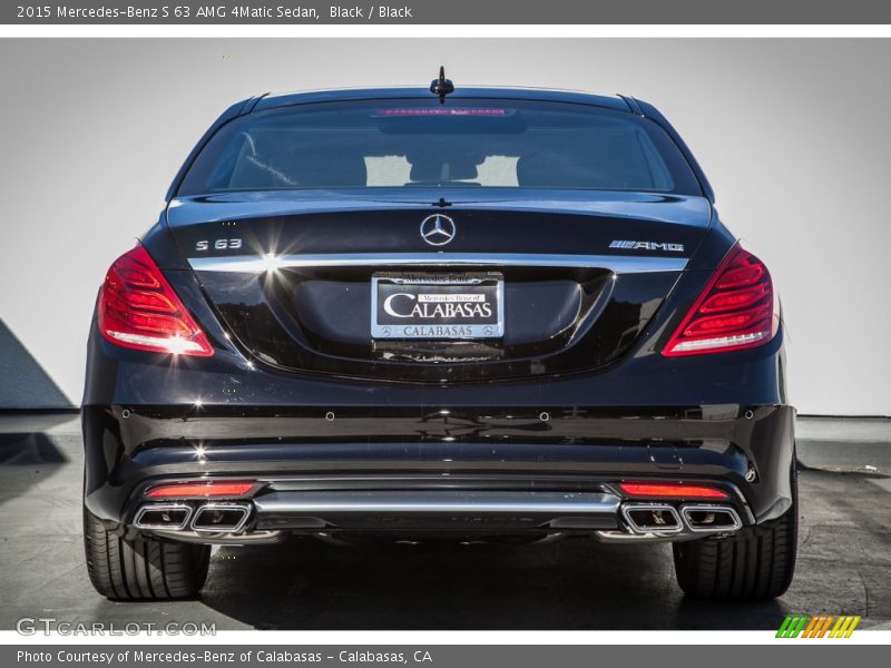 Black / Black 2015 Mercedes-Benz S 63 AMG 4Matic Sedan