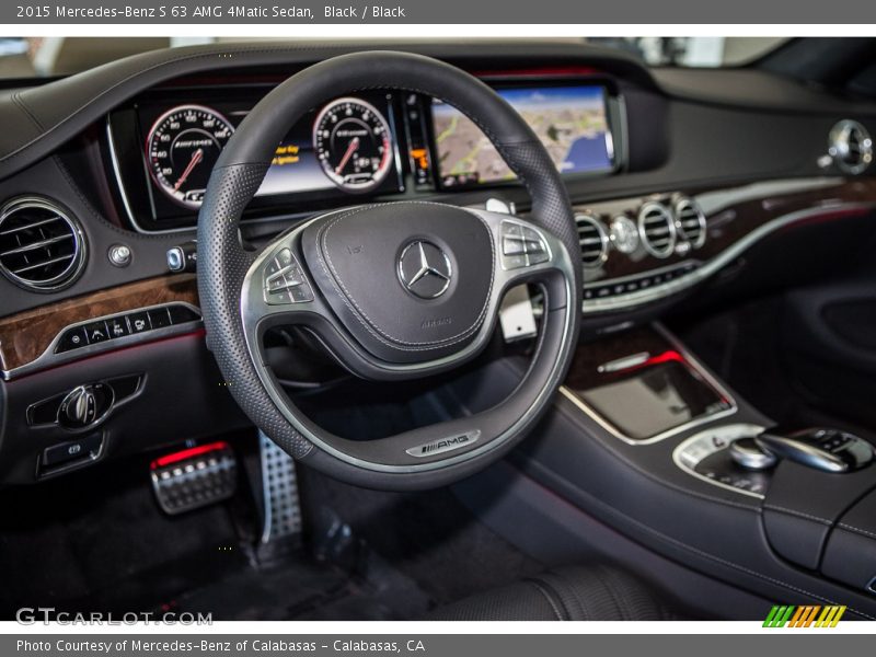 Black / Black 2015 Mercedes-Benz S 63 AMG 4Matic Sedan