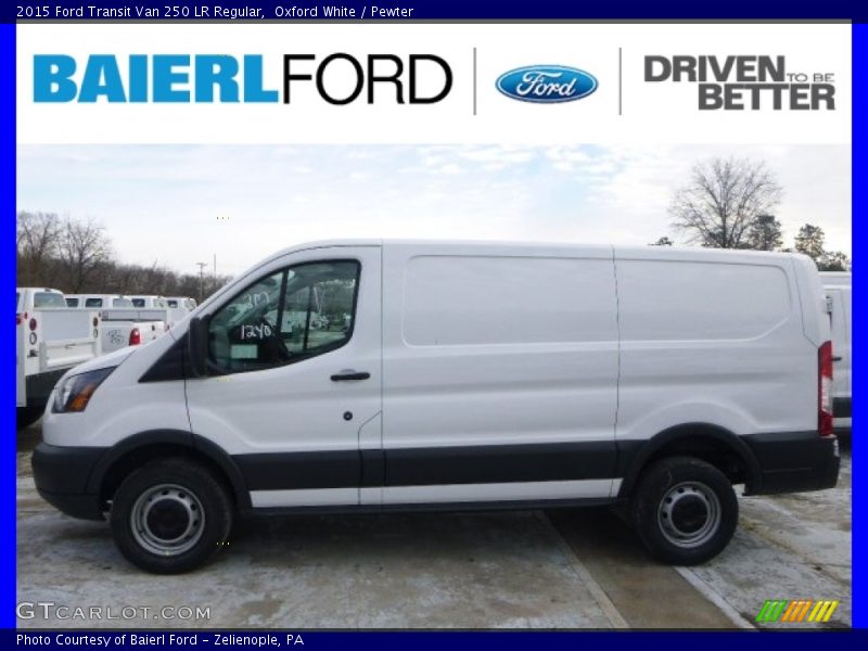 Oxford White / Pewter 2015 Ford Transit Van 250 LR Regular
