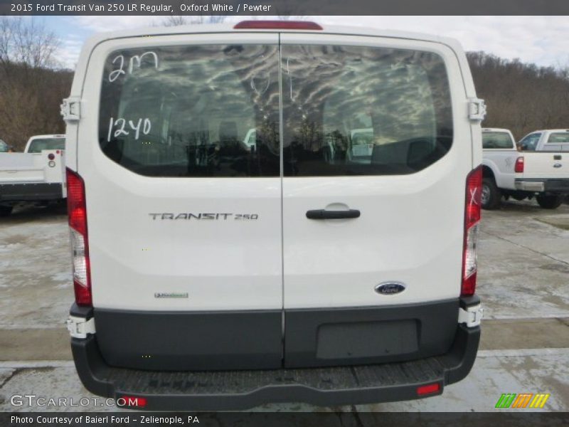 Oxford White / Pewter 2015 Ford Transit Van 250 LR Regular
