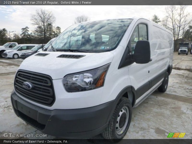 Oxford White / Pewter 2015 Ford Transit Van 250 LR Regular