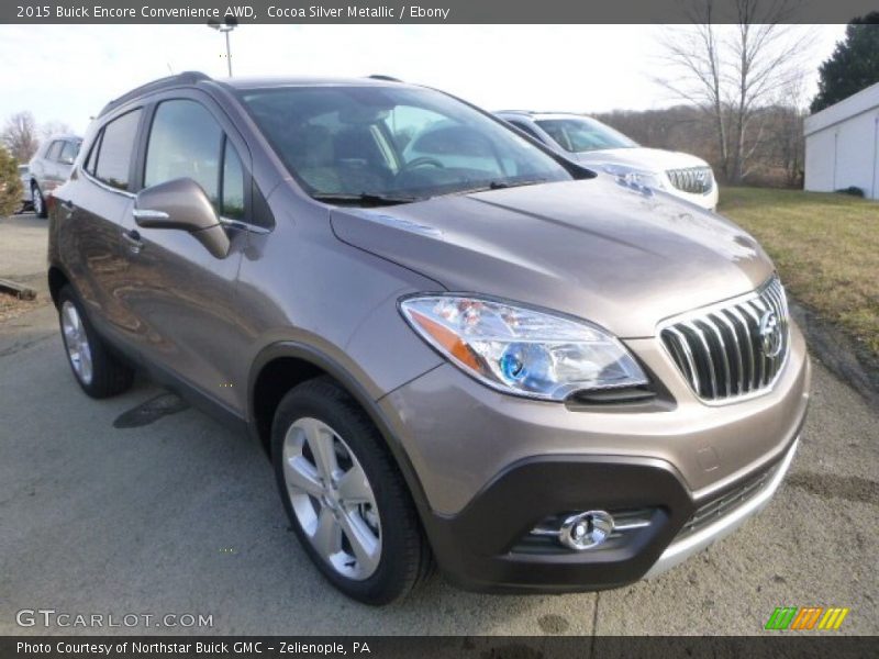 Cocoa Silver Metallic / Ebony 2015 Buick Encore Convenience AWD