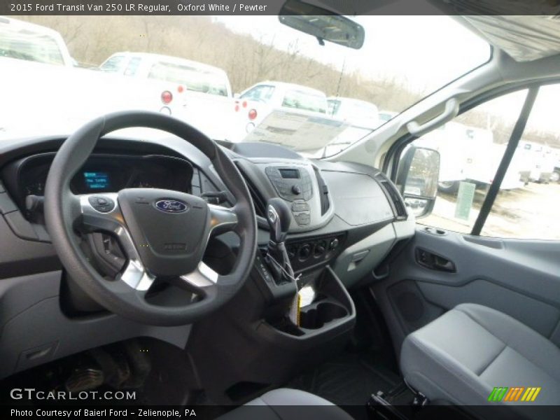 Oxford White / Pewter 2015 Ford Transit Van 250 LR Regular