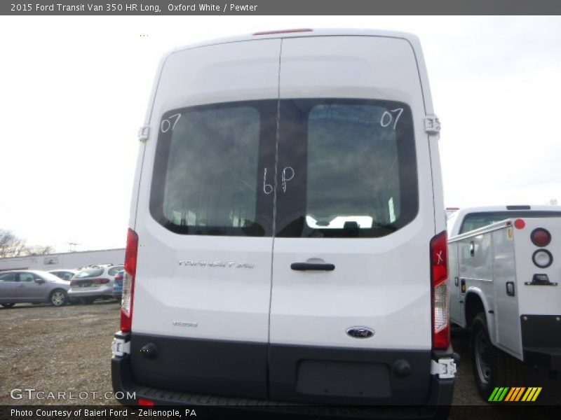 Oxford White / Pewter 2015 Ford Transit Van 350 HR Long