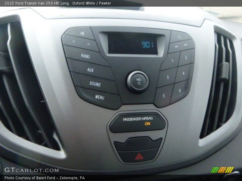 Oxford White / Pewter 2015 Ford Transit Van 350 HR Long