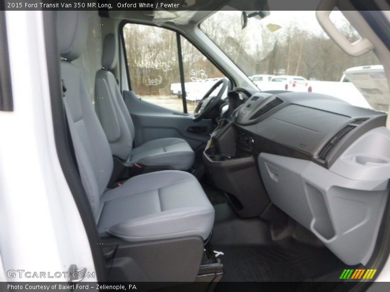 Oxford White / Pewter 2015 Ford Transit Van 350 MR Long