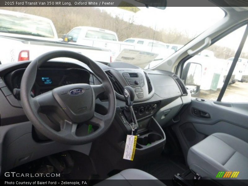 Oxford White / Pewter 2015 Ford Transit Van 350 MR Long