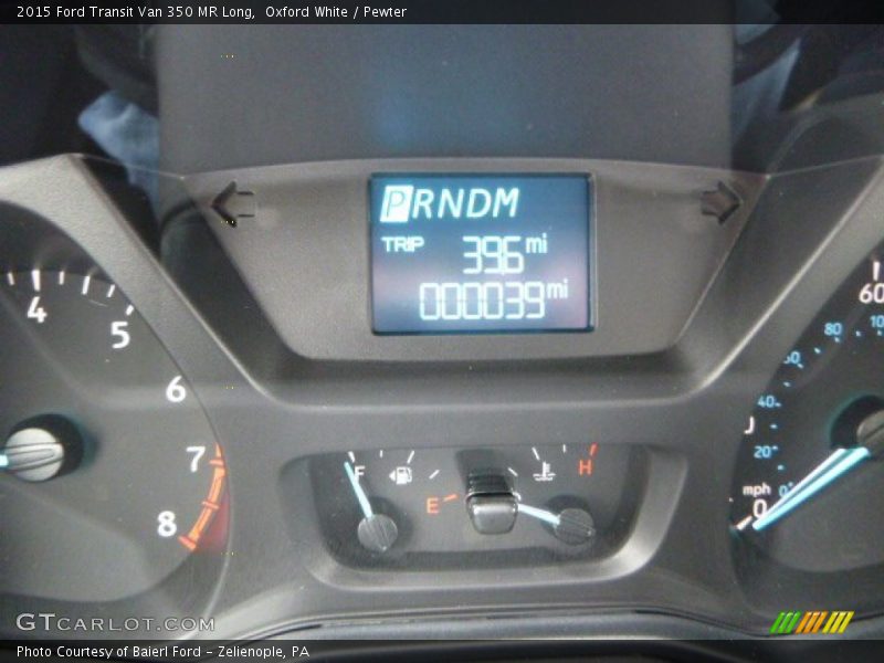 Oxford White / Pewter 2015 Ford Transit Van 350 MR Long