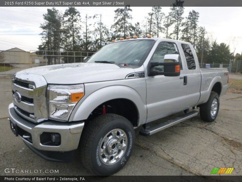 Ingot Silver / Steel 2015 Ford F250 Super Duty XLT Super Cab 4x4