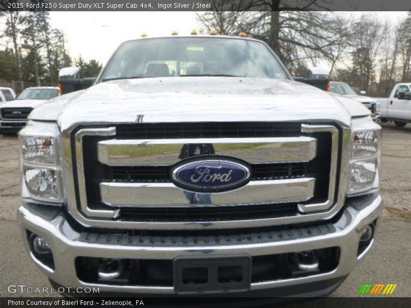 Ingot Silver / Steel 2015 Ford F250 Super Duty XLT Super Cab 4x4