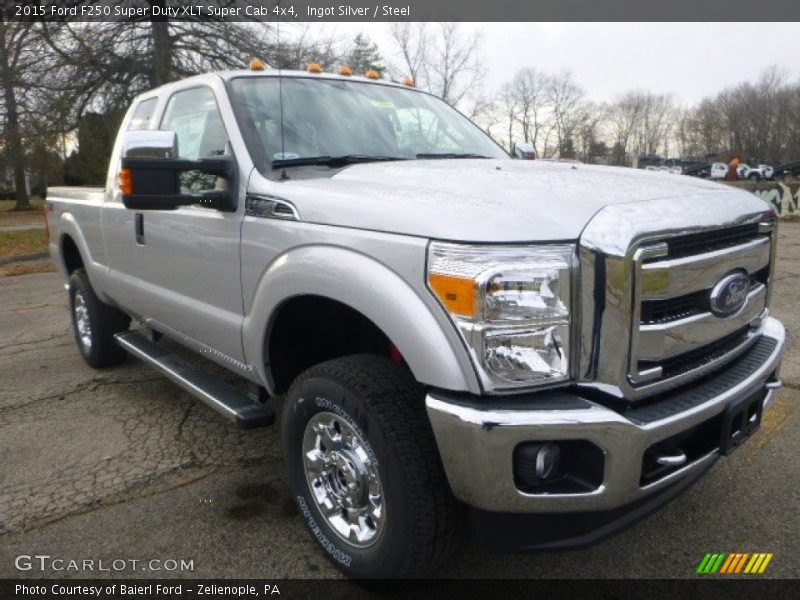 Ingot Silver / Steel 2015 Ford F250 Super Duty XLT Super Cab 4x4