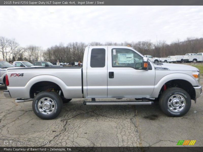 Ingot Silver / Steel 2015 Ford F250 Super Duty XLT Super Cab 4x4