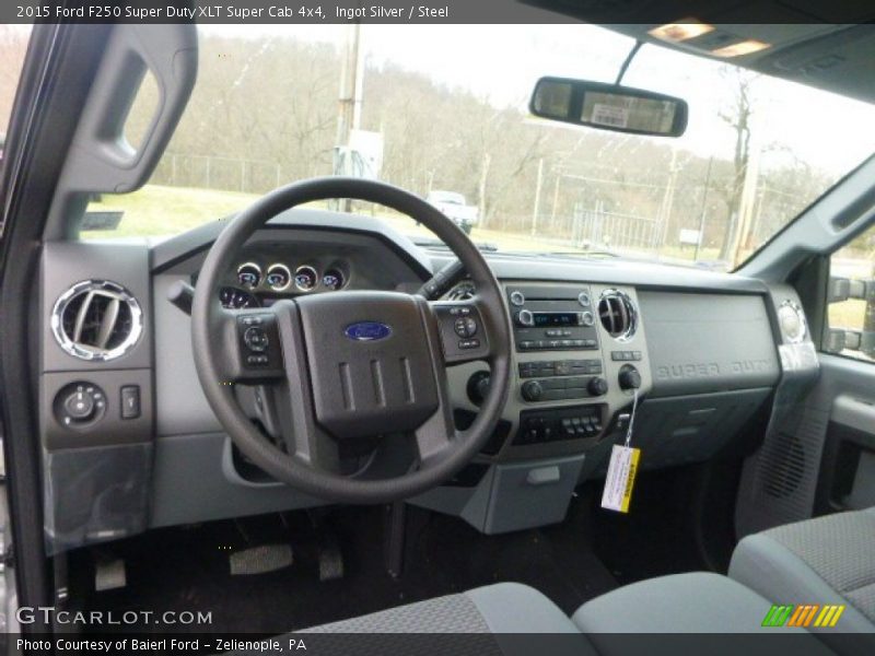 Ingot Silver / Steel 2015 Ford F250 Super Duty XLT Super Cab 4x4