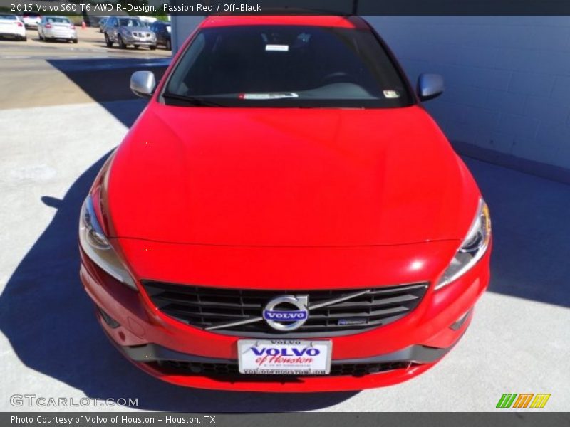Passion Red / Off-Black 2015 Volvo S60 T6 AWD R-Design