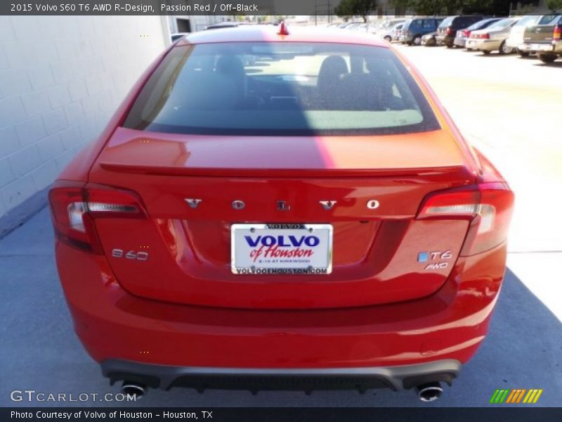 Passion Red / Off-Black 2015 Volvo S60 T6 AWD R-Design