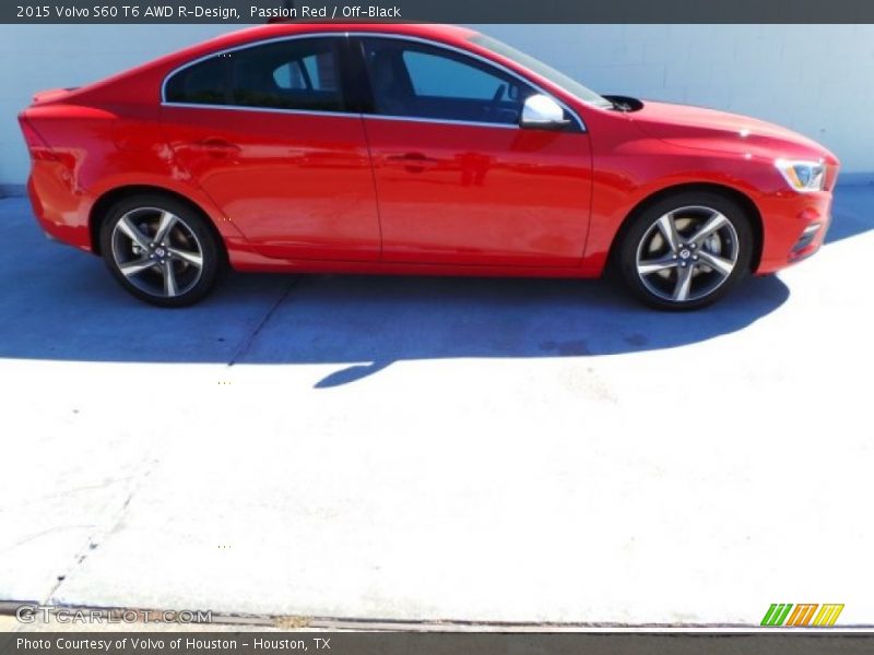 Passion Red / Off-Black 2015 Volvo S60 T6 AWD R-Design