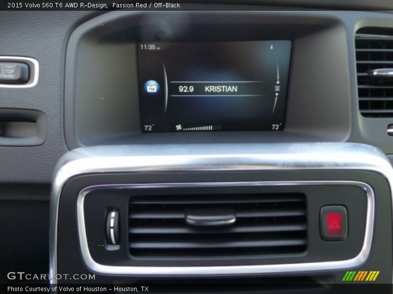 Passion Red / Off-Black 2015 Volvo S60 T6 AWD R-Design