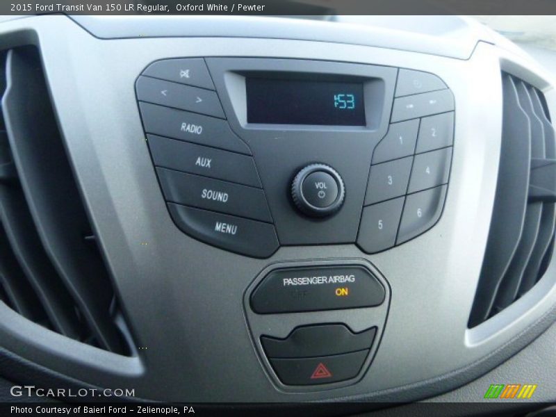 Oxford White / Pewter 2015 Ford Transit Van 150 LR Regular