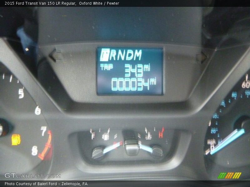 Oxford White / Pewter 2015 Ford Transit Van 150 LR Regular