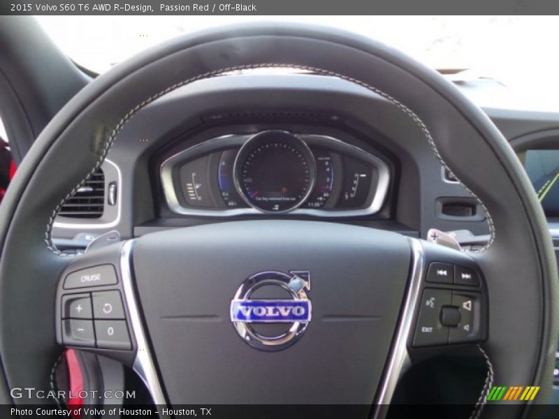 Passion Red / Off-Black 2015 Volvo S60 T6 AWD R-Design