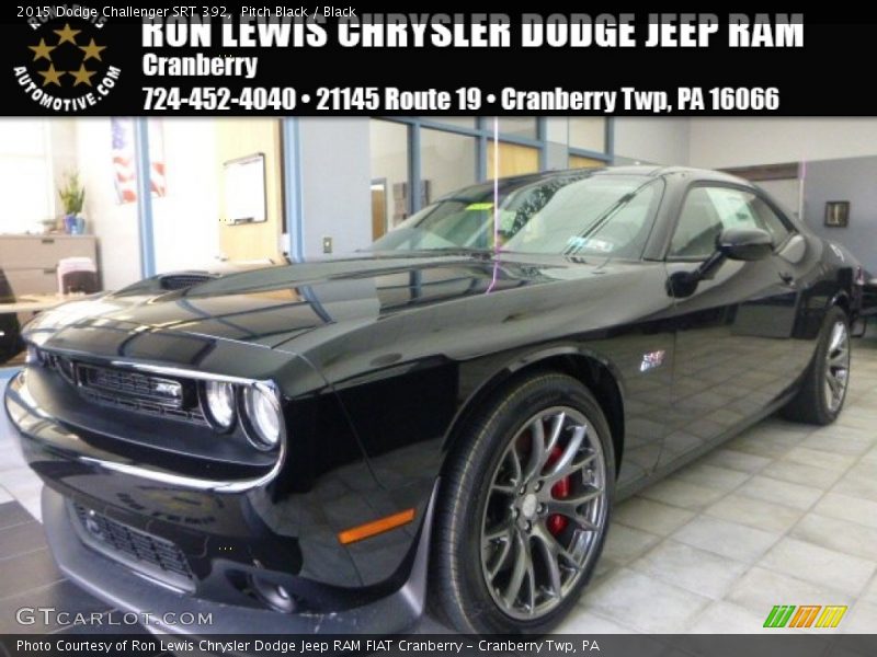 Pitch Black / Black 2015 Dodge Challenger SRT 392