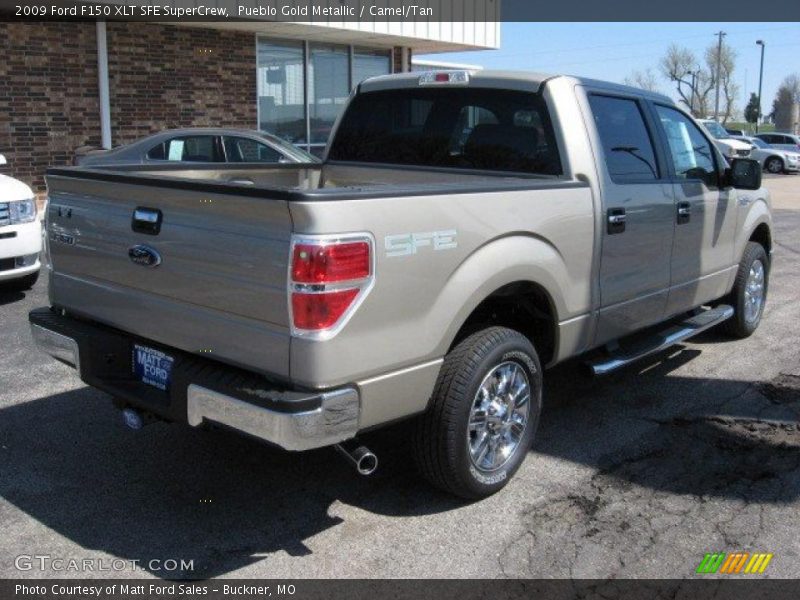 Pueblo Gold Metallic / Camel/Tan 2009 Ford F150 XLT SFE SuperCrew