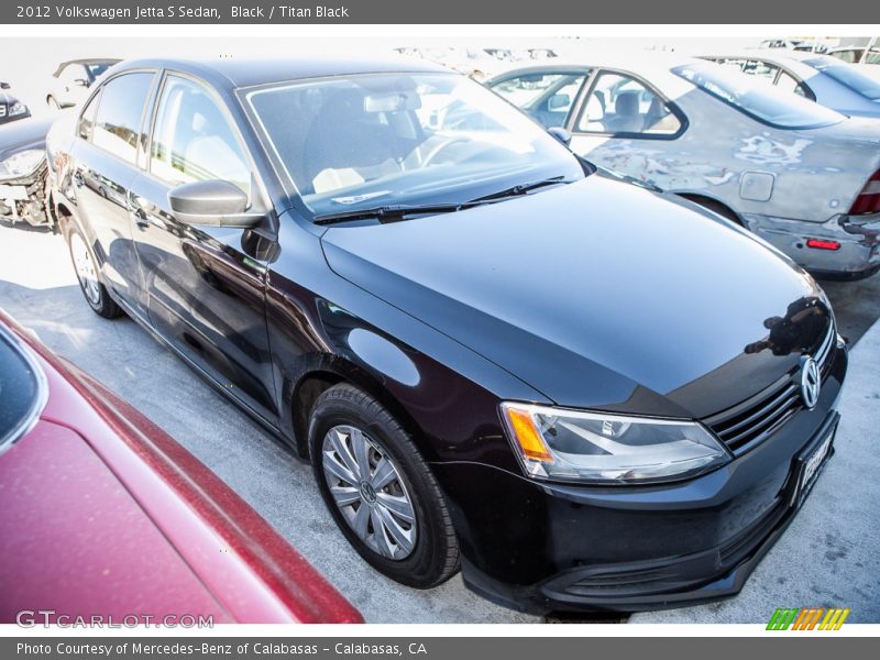 Black / Titan Black 2012 Volkswagen Jetta S Sedan