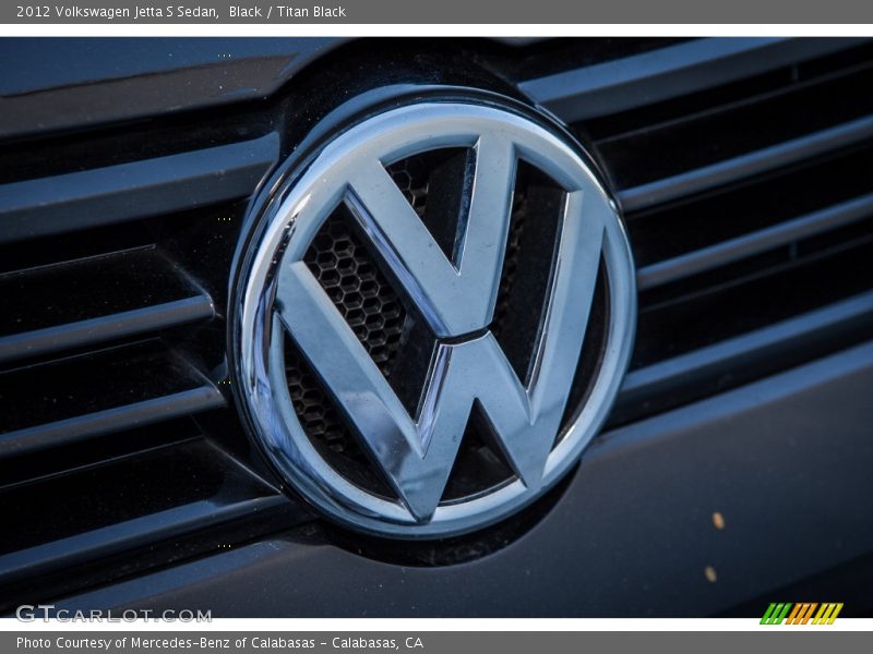 Black / Titan Black 2012 Volkswagen Jetta S Sedan